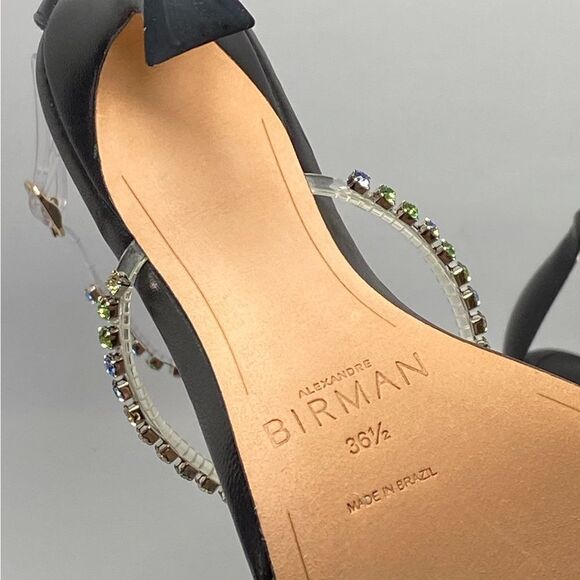 Alexandre Birman Dolores 100 Black & Sparkling Straps Sandal size 36.5 - Picture 12 of 12